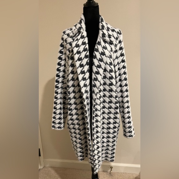 EUC | Liverpool Los Angeles | Finn Houndstooth Open Sweater Coat | XL - Picture 4 of 6